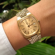 jam tangan omega seamaster 1342 quartz vintage original jadul antik klasik classic retro not de vill