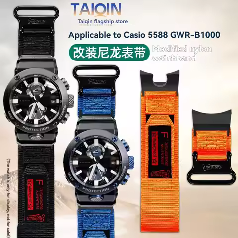 GWR B1000 nylon strap For Casio G-SHOCK 5588 GWR-B1000 GWR-B1000-1APR modified fabric Watchband men 