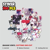 50 pcs Hisoka Hxh Stickers Creative Cute Decoration for Notebook, Skateboard, hp