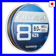 【Direct from Japan】Shimano Ocea 8 Fishing Line, 300m, 8.0, SW Navy, LD-A71S