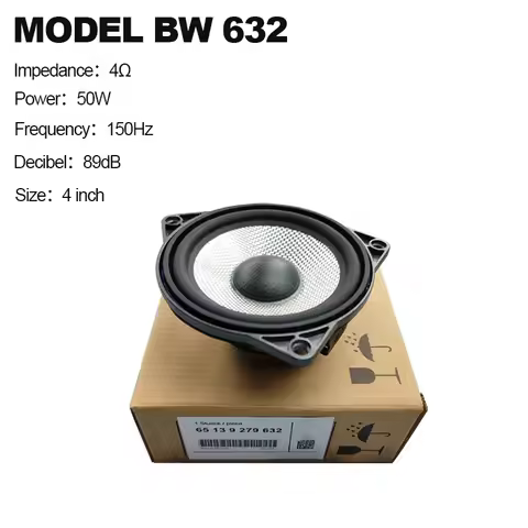 4 Inches BW Midrange Speaker Design For Center Dashboard For BMW F10 F11 F30 F32 G30 G20 Series Full