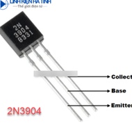 100 PCS Transistor COMPONENTS 2N3904 3904 TO-92 NPN 200mA 40V -BN22