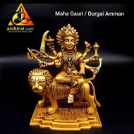 Maha Gauri / Durgai Amman / Big Durga Amma Idol Brass Antique Finish