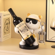 Hip Hop Bear Wine Rack Creative Hallway Console Table Decoration High-End Entry Lux Home Living Room TV Cabinet Decorations Dldv