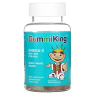 GummiKing, Omega-3 DHA + EPA for Kids, Strawberry, Orange and Lemon, 60 Gummies