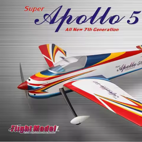 Flight Model RC F3A Stunt Plane 7th Generation Super Apollo 50 Electric Balsa Fixed-Wing Aircraft 14