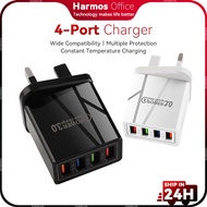 4 Port Charger PD Fast Charge USB Charger 3A PD QC Wall Adapter