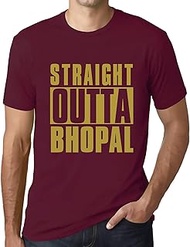 Men's Graphic T-Shirt Straight Outta Bhopal Eco-Friendly Limited Edition Short Sleeve Tee-Shirt Vint
