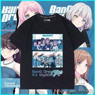 star3 BanG Dream Its MyGO Anon Chihaya Soyo Nagasaki Cosplay cloth 3D summer T-shirt Anime Short Sleeve Top