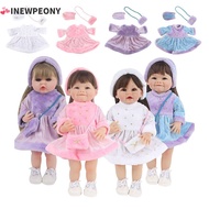 INEWPEONY Doll Clothes, 22inch/55cm Multicolor Doll Pleuche Dress Set, Gift Doll Accessories Cosplay