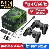 จอยเกมเครื่องเล่นวิดีโอเกมไร้สาย4K ในตัว20000 + เกม32G 64G เครื่องเล่นเกมมือถือย้อนยุค HD