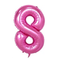 32 inches aluminum foil number 8 balloon (please select either blue or pink)