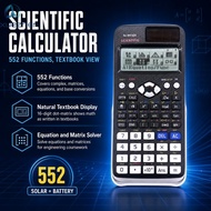 16 Digit 552 Function Scientific Calculator with Natural Textbook Display for College Engineering St