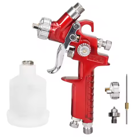 Professional 0.8/1.0mm Nozzle 125ml Mini Pneumatic Spray Gun H-2000A Paint Spray Gun Airbrush Automo