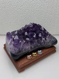 🤟🏻綠皮！烏拉圭紫水晶大盤～大牙牙