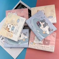 Printed Paper Leisure Cat Printed Paper Portable Small Bag Tissue Paper Toilet Paper Colorful Napkin Student Tissue Paper