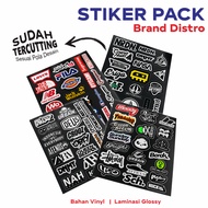 LOKAL Sticker Pack Distro Brand Fashion Local Waterproof | Aesthetic Vinyl Kiss Cut Motorcycle Helme