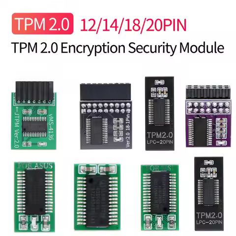 TPM 2.0 Module 12/14/18/20PIN TPM 2.0 Encryption Security Module TPM 2.0 Security Module for ASUS AS