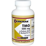 TMG (Trimethylglycine) 500 mg dengan Asid Folinik & Kapsul B12 - Hypo 120 kapsul