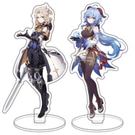 Anime Genshin Impact New Baal Eula Ganyu Albedo Rosaria Cosplay Stand Plate Acrylic Character Model  Fans Gift Collection Props