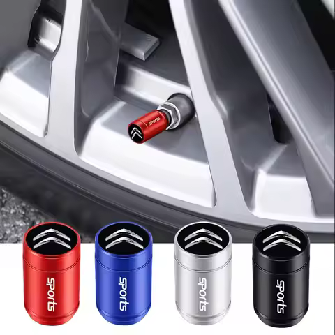 4Pcs Aluminum Car Wheel Tire Valve Cap Dust Cover Accessories For Citroen C2 C3 C4 C5 X7 Berlingo Xs