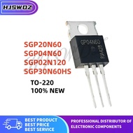 10pcs/lot New SGP20N60 SGP04N60 SGP30N60HS SGP02N120 TO-220 MOSFET Field effect transistor mos in st