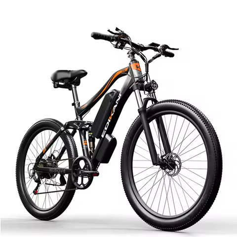 Edikani E-Bike for Adults, 27.5'' 750W Peak Ebike,Up to 60 Miles 32MPH Electric Mountain Bike with 4