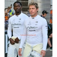 F1 Racing Suit APXGP Team F1 Hurricane Car Same Style Perspiration Quick-Drying High-Elastic Long-Sl