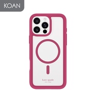 KATE SPADE Ultra Protective Mag for iP 16 / 16 Plus / 16 Pro / 16 Pro Max- Pom Pom Pink