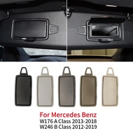 For Mercedes W246 W176 Car Interior Front Sun Shade Visor Makeup Cosmetic Mirror Cover For Benz A B 