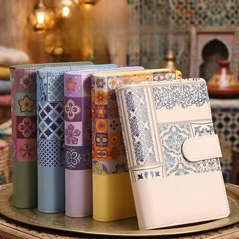 A6 Retro Splice Money Budget Planner Binder Zipper EnvelopesCash Envelopes For Budgeting Money Organ