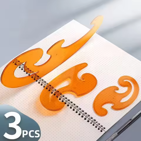3pcs Multifunctional French Curve Board Drawing Cloud Ruler Furniture Architect Template Drafting Ru