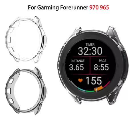 Ultra-thin TPU Transparent Protective Case For Garmin Forerunner 970 965
