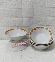 Mangkok Makan Keramik 7inch Mangkok Sup Mahkota Lilia 17cm