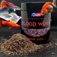 Makanan Ikan Dried Blood Worms Cacing Beku Cacing Tubifex Betta Food Guppy Food Tetra Food Channa Fo