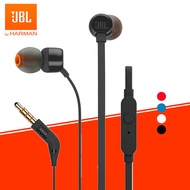JBL TUNE 110 3.5mm Wired Earphones T110 Stereo Music Deep Bass Earbuds Sports Headset In-line Contro