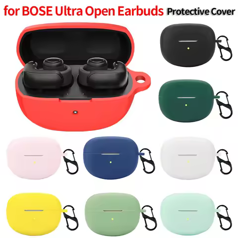 Silicone Portable Protective Cover Anti-Lost with Carabiner Protective Skin Charging Case Skin Cover