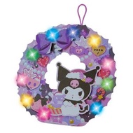 SANRIO - Kuromi 日版 花環 造型 花圈 音樂 聖誕卡 發光 閃燈 聖誕咭 酷洛米 庫洛米 可羅米 (2023聖誕系列)