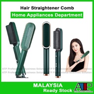 Beauty Hair Straightener Comb Heating Styling Tool Pelurus Rambut Kskin Sikat Pemanas Curler Multi P