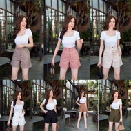 QUEEN-HOT PANT BUTTON NANDRA Women's Shorts Women's Hot Pants High Waist Short Pants Women