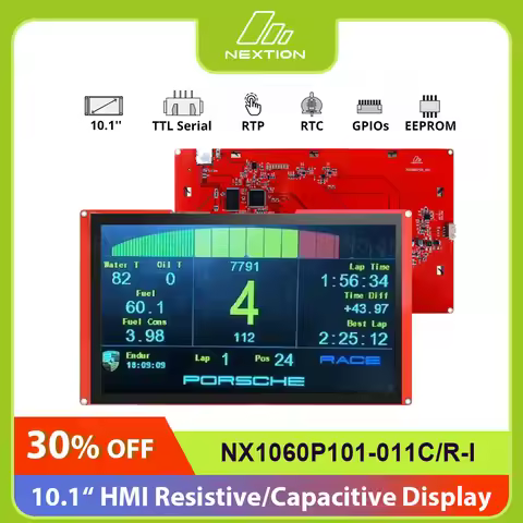 NEXTION 10.1'' Intelligent NX1060P101-011C/R-I Multifunction HMI Resistive/Capacitive LCD Touch Disp