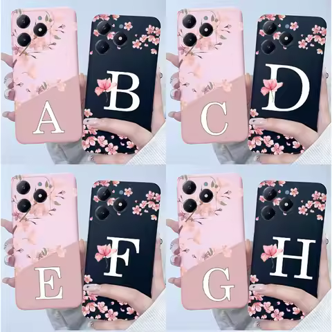 Cute Flower Printing Case For Realme C63 C61 TPU Case for Realme Narzo N63 RMX3939 RMX3930 Soft Sili