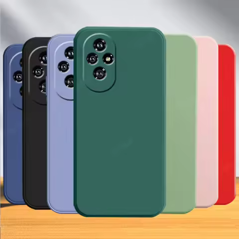 For Honor 200 Case Cover Huawei Honor200 Honor 200 Capas New Shockproof Bumper TPU Luxury Liquid Sil