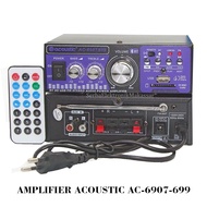 Acoustic Amplifier AC 6907 699 Bluetooth SDCard USB FM Mp3 Player AC/DC
