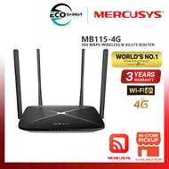 Mercusys MB115-4G | 300 Mbps Wireless N 4G LTE Router -  300 Mbps Plug a SIM card and play Share up 