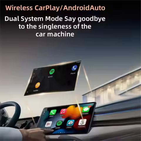 DT89 NEW 4in1 Wireless CarPlay AI Smart Box Wireless Carplay/Mirrorcast‌/Android Auto/Airplay USB Do
