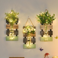 Creative Hydroponic Plant Wall-Mounted Glass Vase Decoration Green Dill Small Hanging Bottle Small F