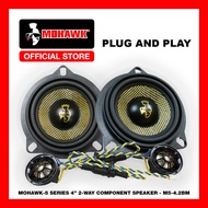 MOHAWK Car Audio MOHAWK- M5 SERIES 4 inch 2-Way Component BMW Speaker 60W - 19M5-4.2BM