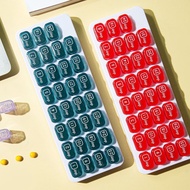 31 Grids Pill Case Portable Medicine Storage Box  Travel Pill Case 1 Month Removable Pill Medicine D