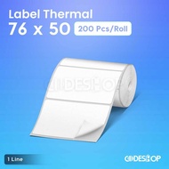 BARCODE LABEL 76 X 50 (1 LINE) Thermal Label Paper 76x50